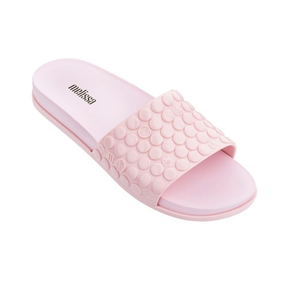 Melissa Polibolha Sandals Women's US 6 Pink Bubble Wrap Slip On Slide JOBB1328